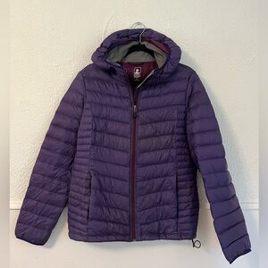 Women’s size large purple down jacket